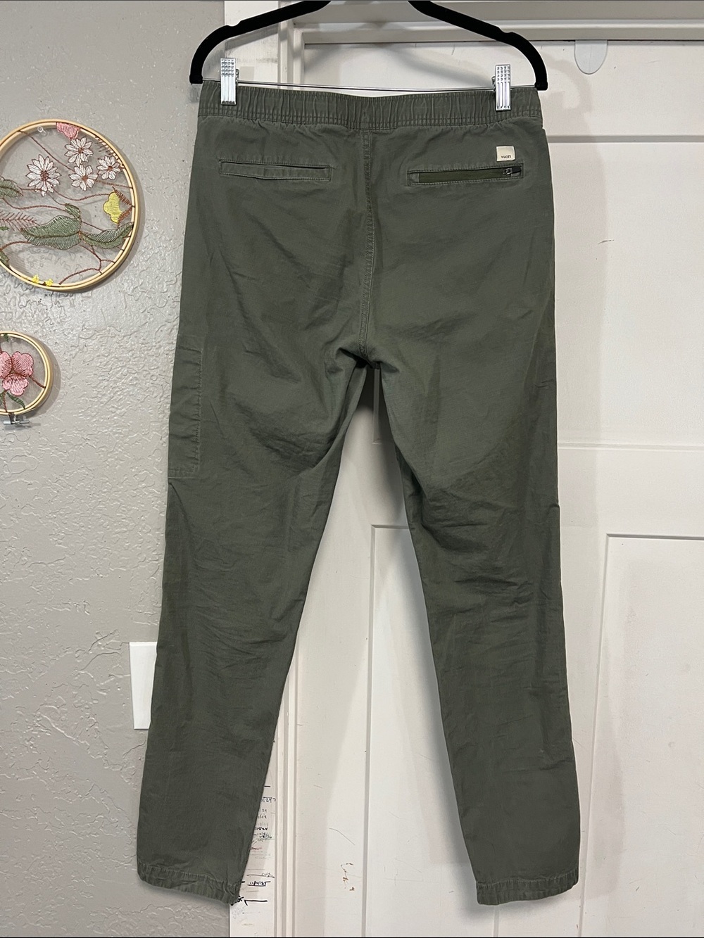 VUORI RIPSTOP WOMEN’S COTTON PANTS GREEN SIZE MEDIUM - Picture 3 of 12